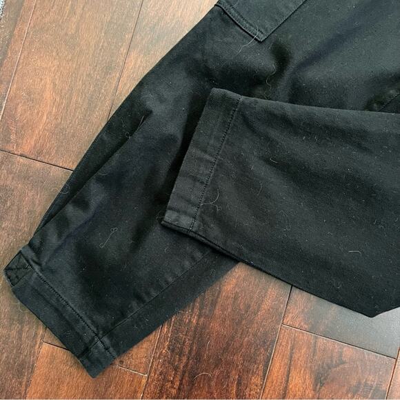Banana Republic Black black barrel cut pant Tapered Leg Utility Pants Size 0 - Picture 6 of 13